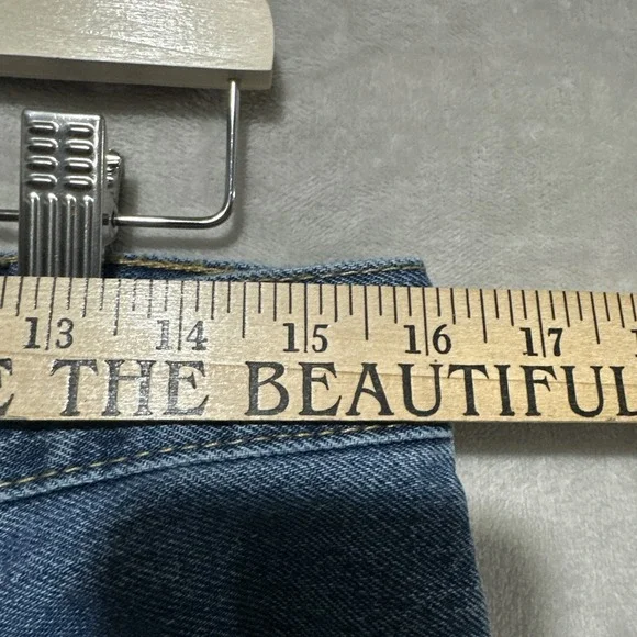 Levis 517 Mens Bootcut Jeans Size 32 Medium Wash Blue Denim Slim Fit - Picture 7 of 11